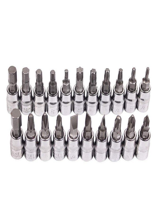 Shopper52 Metal 46 PCS Screwdriver Kit And Multi-Purpose Combination Tool Case Precision Socket Set | Durable Wrench Tool Set | For DIY Projects, Automotive, Furniture & Appliance - 46Pctk - Image 3